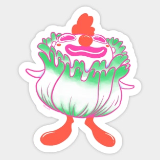 Cabbage Clown Sticker